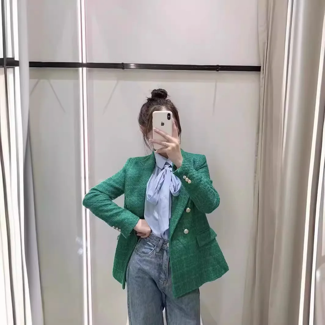 Женский двубортный блейзер ZR