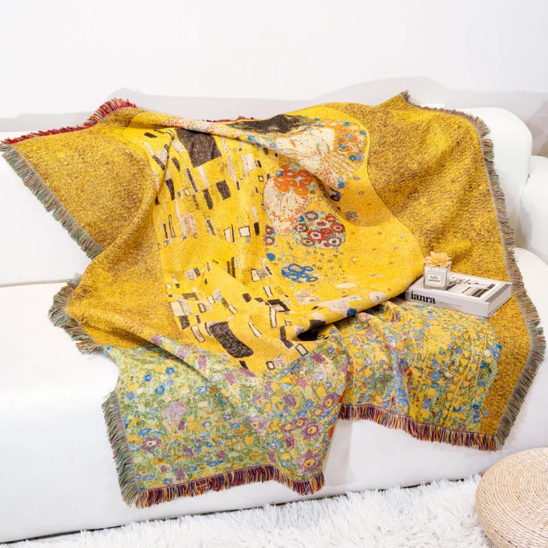 Всемирно Известный Красный Жаккардовый Гобелен С Защитой От Царапин Утолщенный