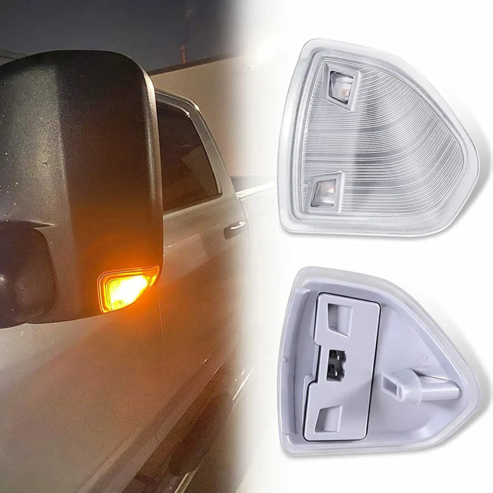 

Durable Turn Signal Lights Mirror Rearview Mirror Sequential Signal Tow Mirror 1 Pair For 09-18 RAM 1500 2500 3500