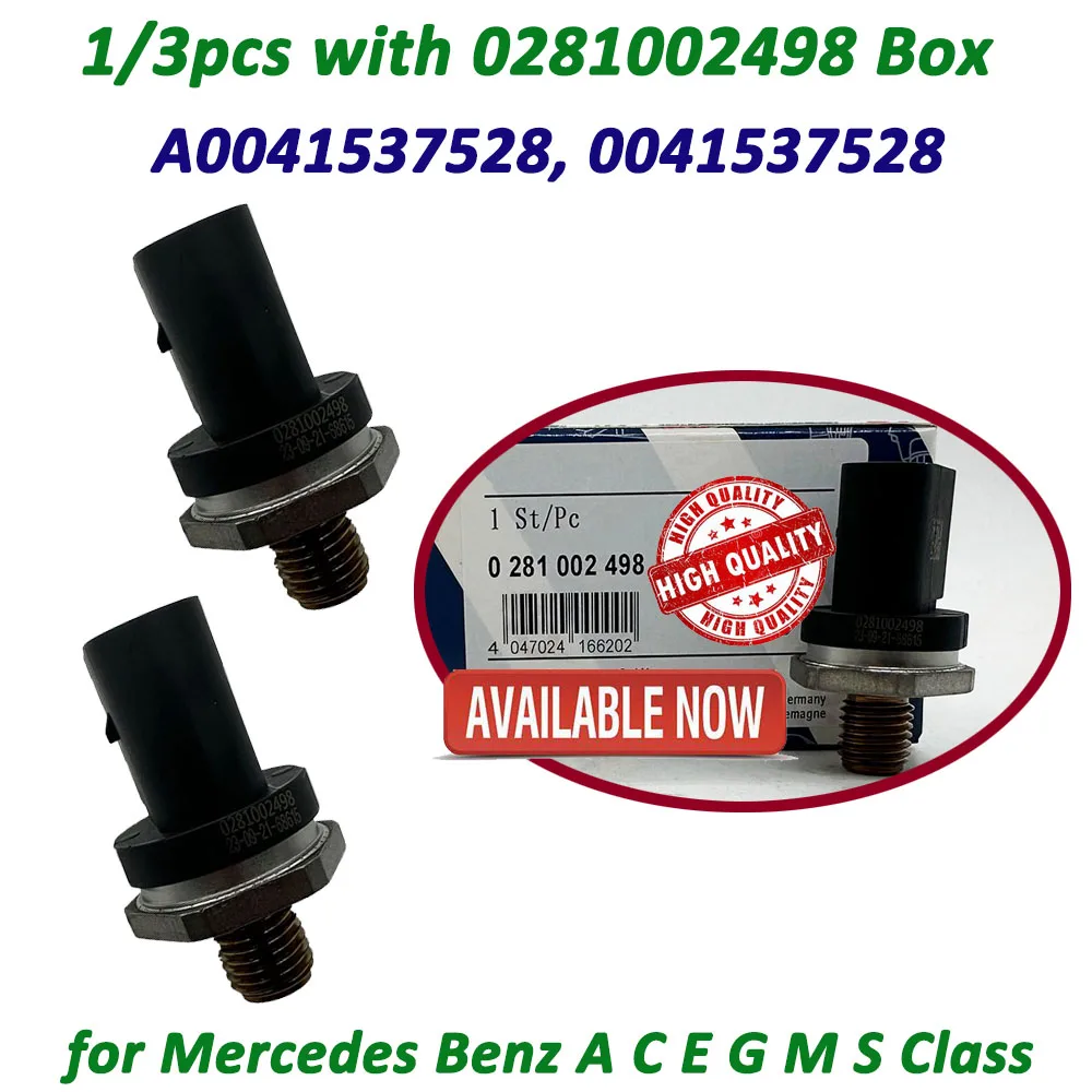 В наличии 1/3 шт. OE 0281002498 0041537528 41537528 датчик высокого давления топливной рейки для