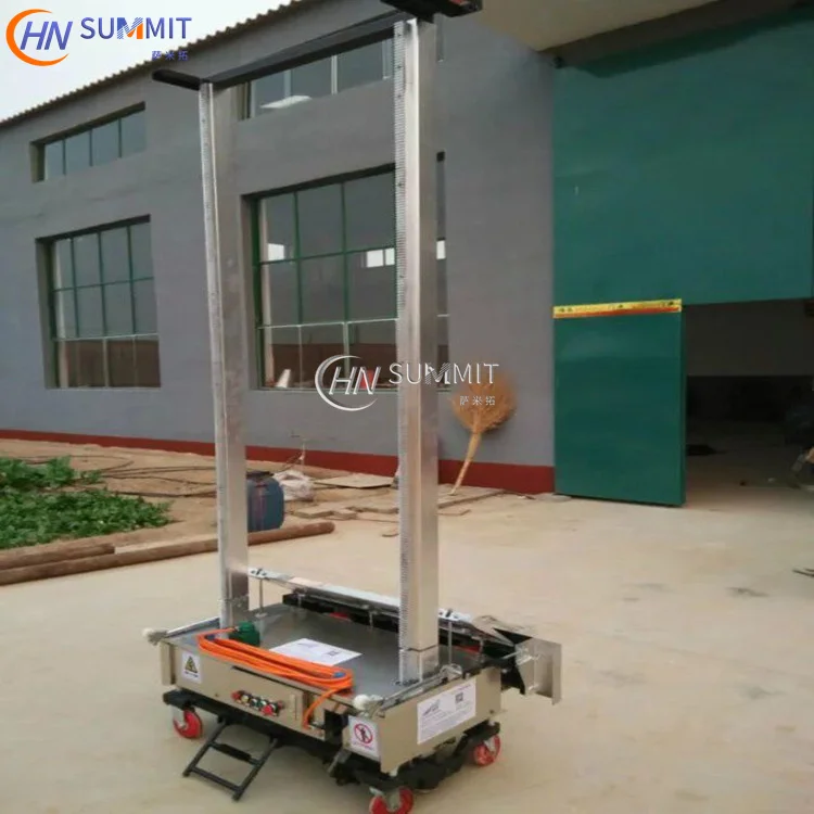 Automatic Wall Building Cement Inside Wall Plastering Rendering Machine Wall Concrete Rendering Machine for Decoration