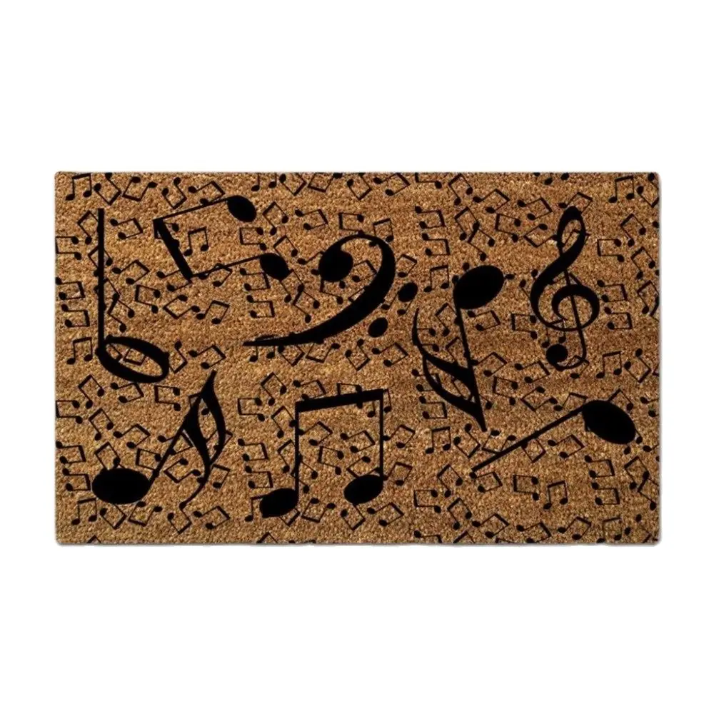 

Music Decorative Funny Doormat Outdoor Indoor Porch Patio Party Holiday Home Decor Floor Door Mat Rug Rubber Non Slip Waterproof