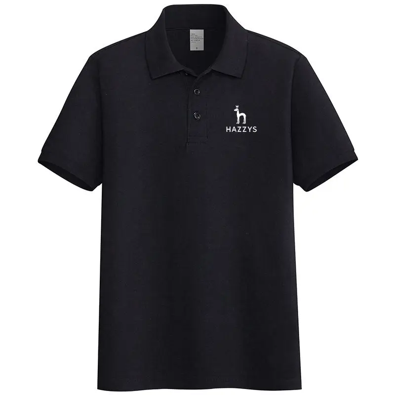 2023 New Men's HAZZYS Polo Shirts Summer High Quality Casual Everyday Short Sleeve Men's Lapel T Shirts Polo Top Slim FitT-shirt