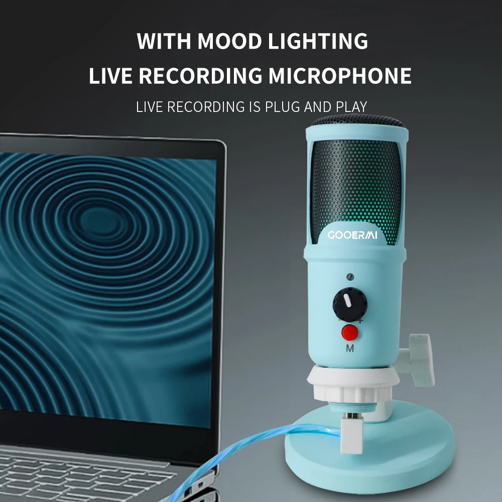 Конденсаторный USB-микрофон Студийный микрофон для записи подкастинга вокала