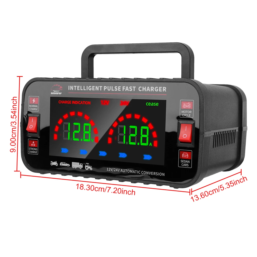 Высокая мощность 12 В/10 А 24 В/5 для свинцово-кислотных AGM гелевых батарей полностью