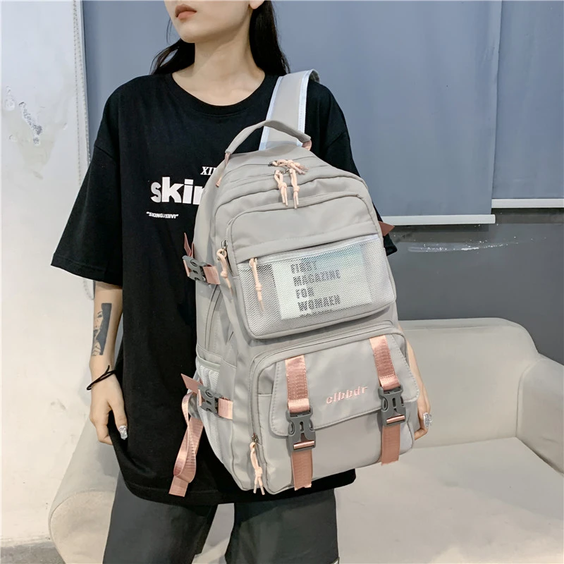 

Высококачественные студенческие водонепроницаемые Рюкзаки для мальчиков и девочек, модный многофункциональный рюкзак для ноутбука для подростков, Женская крутая школьная сумка