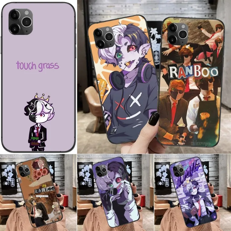 

Чехол для телефона Dream Smp Ranboo для IPhone 14 13 12 11 XS X 8 7 6 Plus Mini Pro Max SE 2022, мягкий черный чехол для телефона
