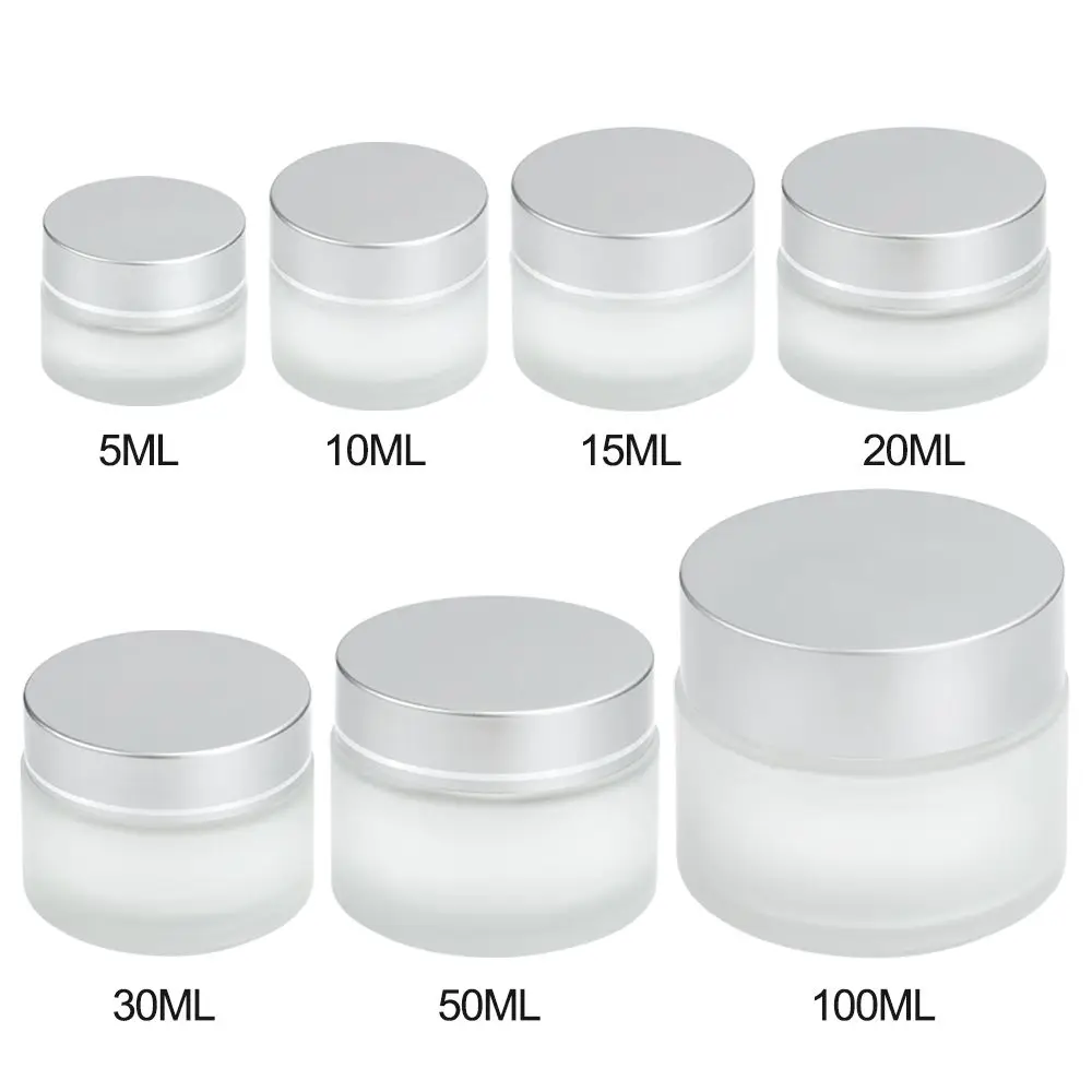 

Cosmetic Containers Cases Cream Lotion Box Makeup Pot Jar with Lids Round Ointments Bottle Refillable Empty Sample Jars