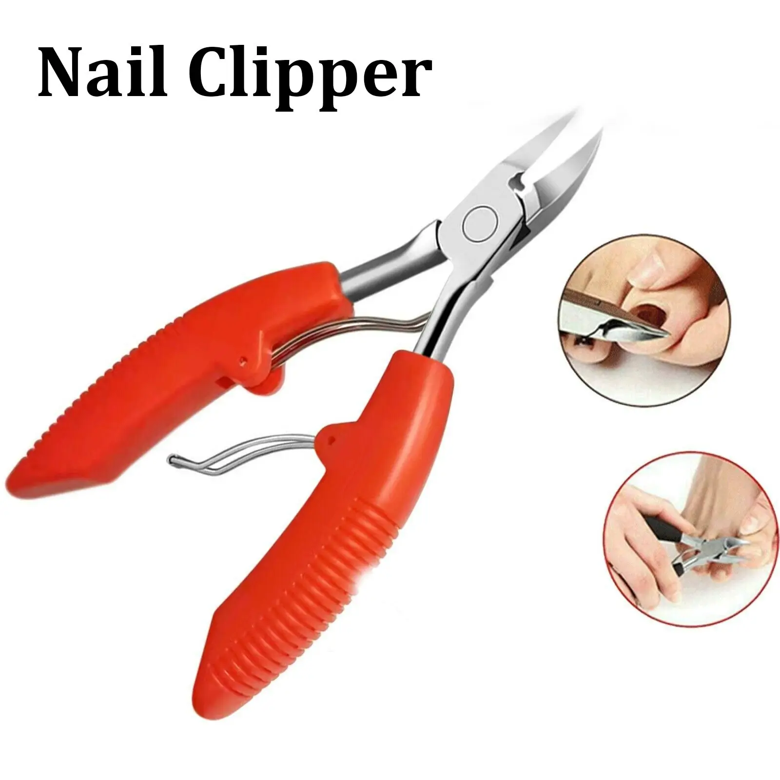 

Upgrade Plastic Handle Ergonomic For Thick Ingrown Toe Nails Nail Scissor Paronychia Nail Clipper Eagle Beak