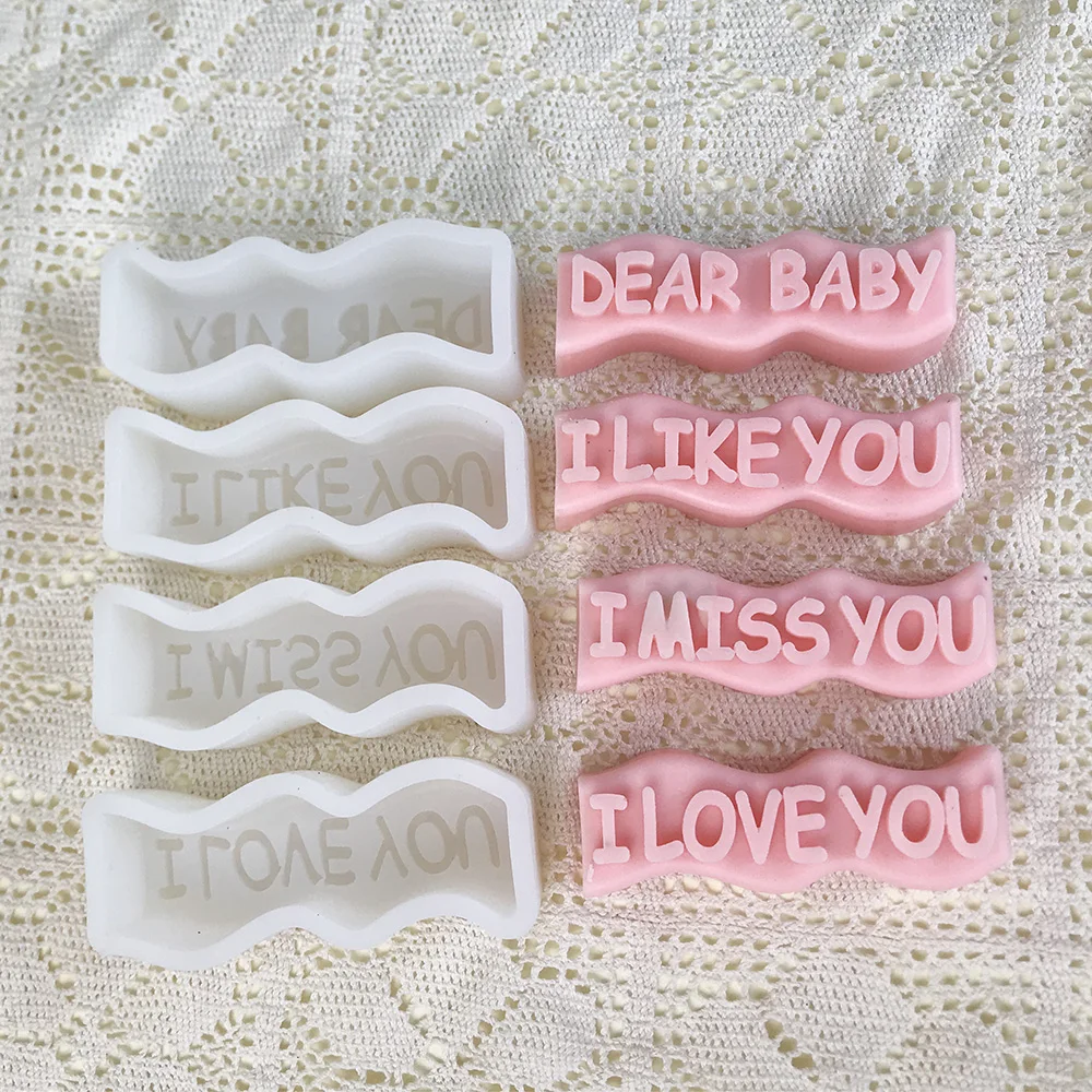 Силиконовая форма для свечей с алфавитом Я люблю тебя креативное мыло штукатурка