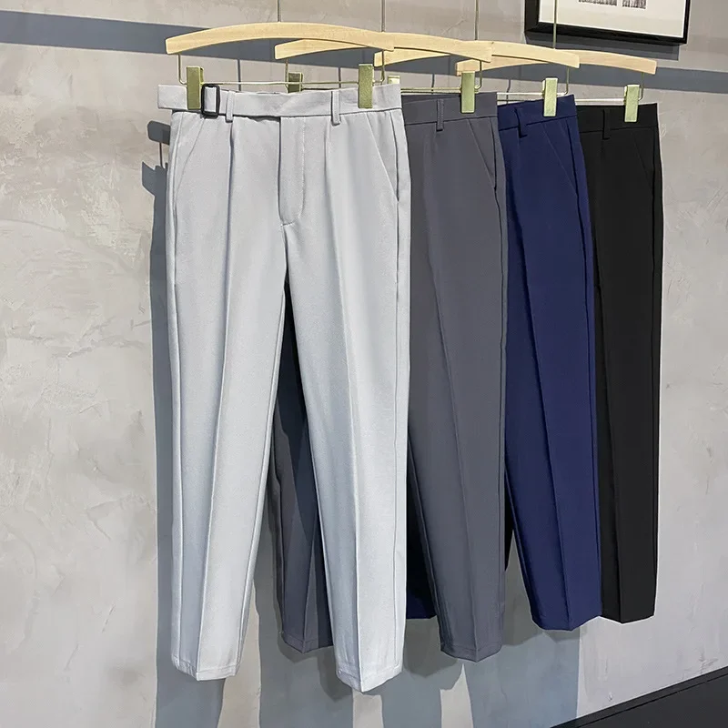 Модные универсальные мужские брюки молодежные элегантные повседневные