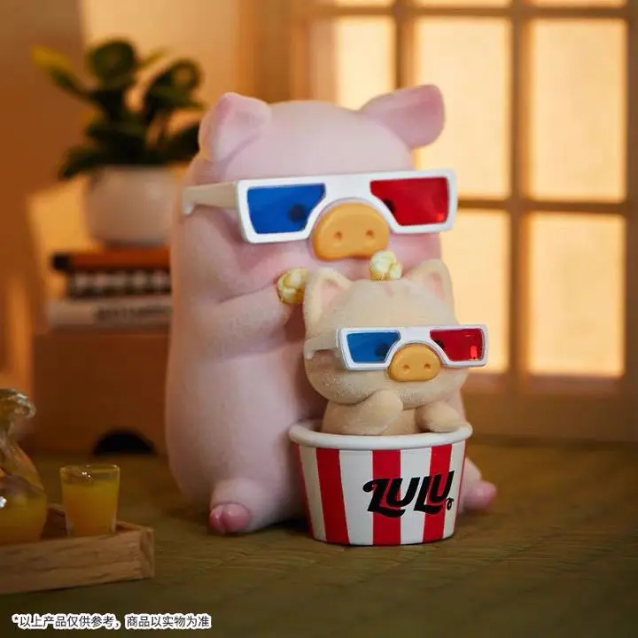 Фото Оригинальная серия плюшевых игрушек TOYZEROPLUS LuLu The Piggy Caturday Blind Box, флокированная плюшевая игрушка, украшение для стола, очаровательный подарок на день рождения, в наличии №4