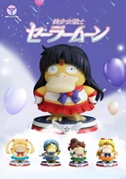 pvc 13cm pokemon sailor moon mercury anime figures psyduck cosplay tsukino usagi mizuno ami funny kawaii magical girl toy gifts