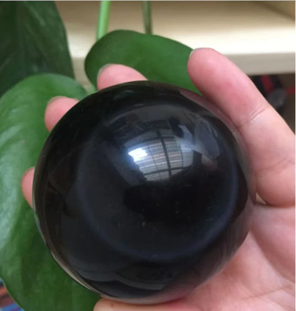 

Beautiful Natural Obsidian Crystal Repair Stone Gem Crystal Ball