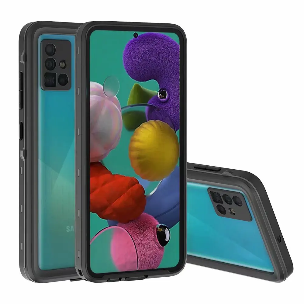 

360 Full Body waterproof Phone Case For Samsung Galaxy A51 Soft Clear Dustproof Diving Cover For Samsung A51 Case Coque Funda