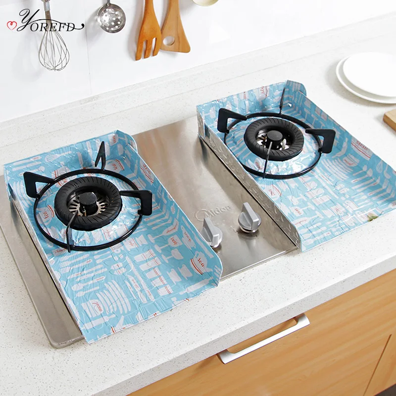 

OYOREFD 2 шт./набор Защитная крышка для кухонной газовой плиты устойчивая к высоким температурам коврик для защиты от загрязнения масла кухонная посуда аксессуары