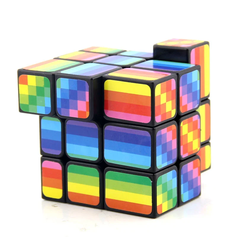

FANXIN Rainbow Mirror Magic Cube 3x3 Puzzle Magic Cube 3x3x3 Safe ABS Educational Toys For Children Birthday Gifts