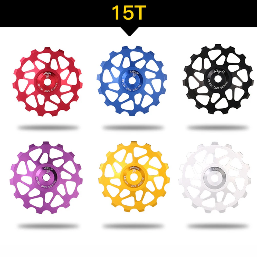 

15T 60mm 15T Mountain Bicycle Road Bike Jockey Wheel Steel Breaing Fit For 8/9/10/11 Speed Rear Derailleur Pulley Accessories
