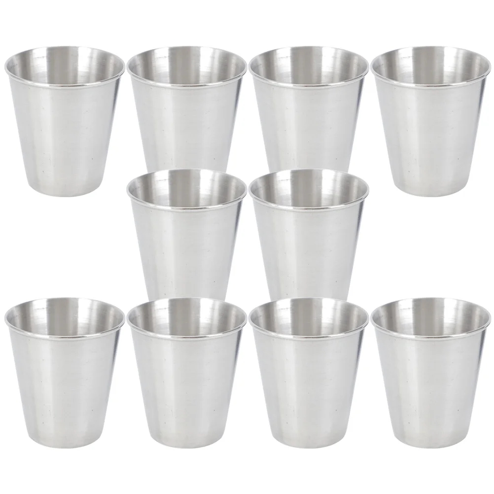 

Metal Cup Cups Shot Stainless Steel Glasses Drinking Camping Beer Pint Whiskey Tumbler Drink Winetumblersshooters Vessel Water
