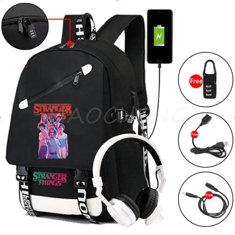 Рюкзак очень странные дела сезон 4 рюкзак через плечо для студентов школы