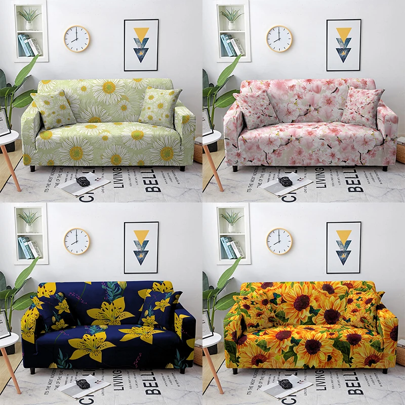 

Покрывало для дивана Sunflower, эластичное покрывало для 1/2/3/4-местного дивана, универсальная секционная защита для всех диванов в гостиной