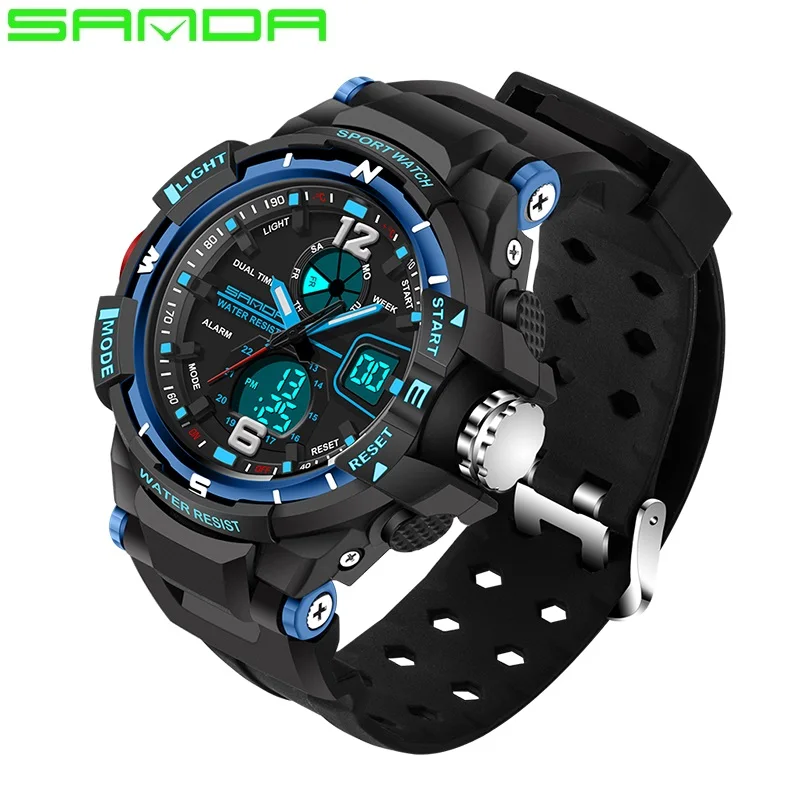 

2020 SANDA Brand Man Military Sport Watch Men XFCS Waterproof LED Digital Watch Male Watches Clock Hodinky Relogio Masculino