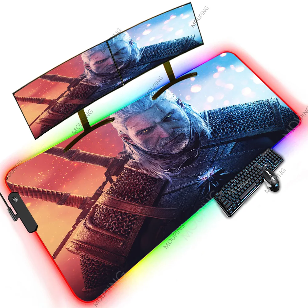 

Pc Gaming Oversized Mousepad 1200x600 Gadget Mause Bureau Games Laptop Table Office Supplies RGB Keyboard Mice Rug Study Deskmat