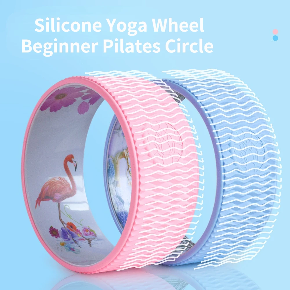 

Silicone Yoga Wheel Beginner Pilates Circle TPE Yoga Circles Gym Sports Workout Back Training Tool for Bodybuilding Fitness
