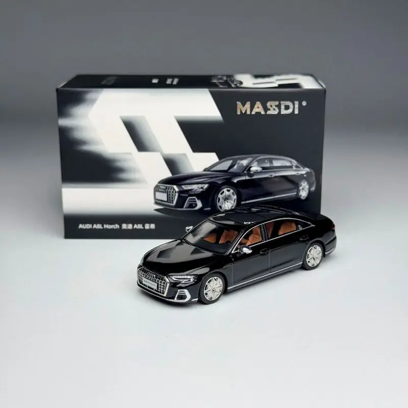 Фото MASDI 1/64 Audi A8L Horch, литая модель автомобиля, коллекционная игрушка из сплава, подарок для мальчиков # пеееее №3