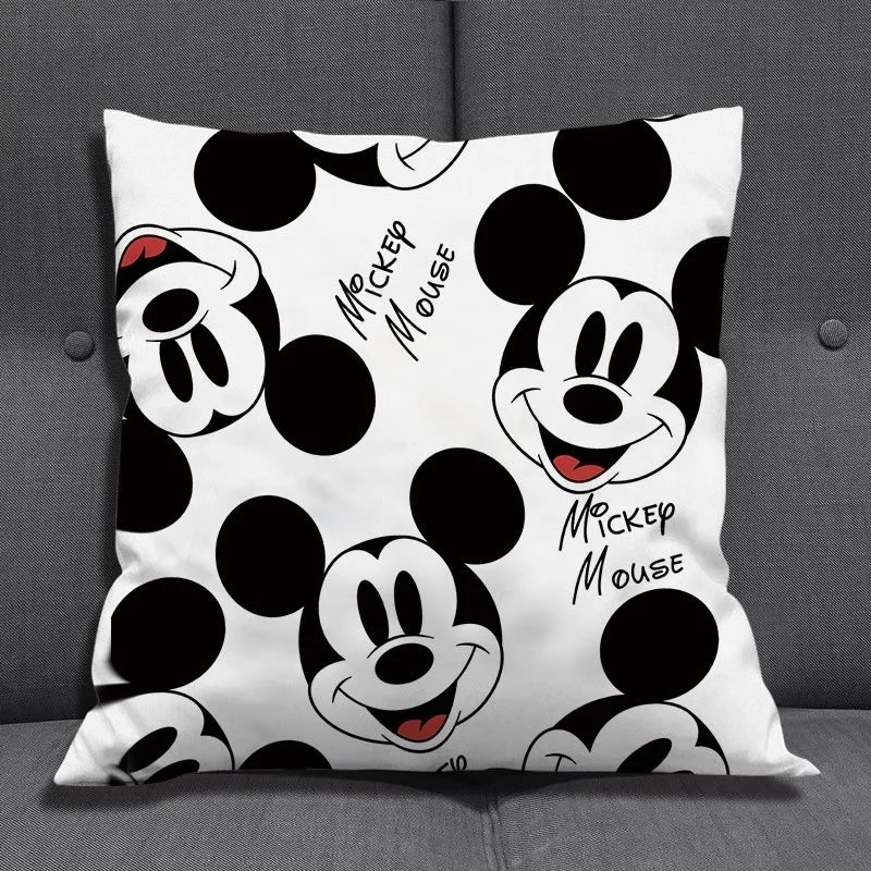 

Disney Cartoon Mickey Minnie Mouse Pillow Cover Car Sofa Pillow Cushion Cover Children Boy Girl Gift 40x40cm Dropshipping
