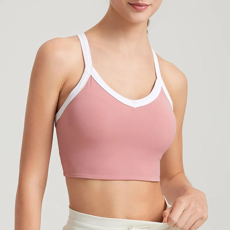 Summer Sports Bra Yoga Bra Top Gym Women Vest Sport Women's Backless Clothing Sportswear Backless Women Sports Bra