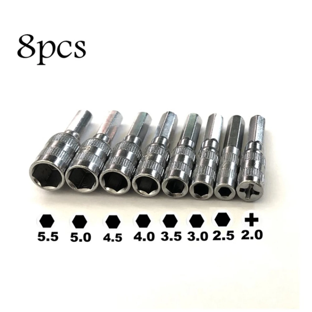 

H4 Screw Metric Driver Tool Drill Bit PH2.0/M2.5-5.5mm Hexagon Socket Head Rivet Connector Insert Joint Sleeve Cap Nut