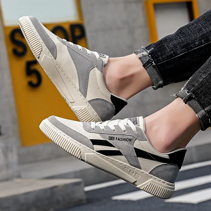 Дышащие парусиновые теннисные туфли для мужчин YUYIN HD06-2 повседневные кроссовки на