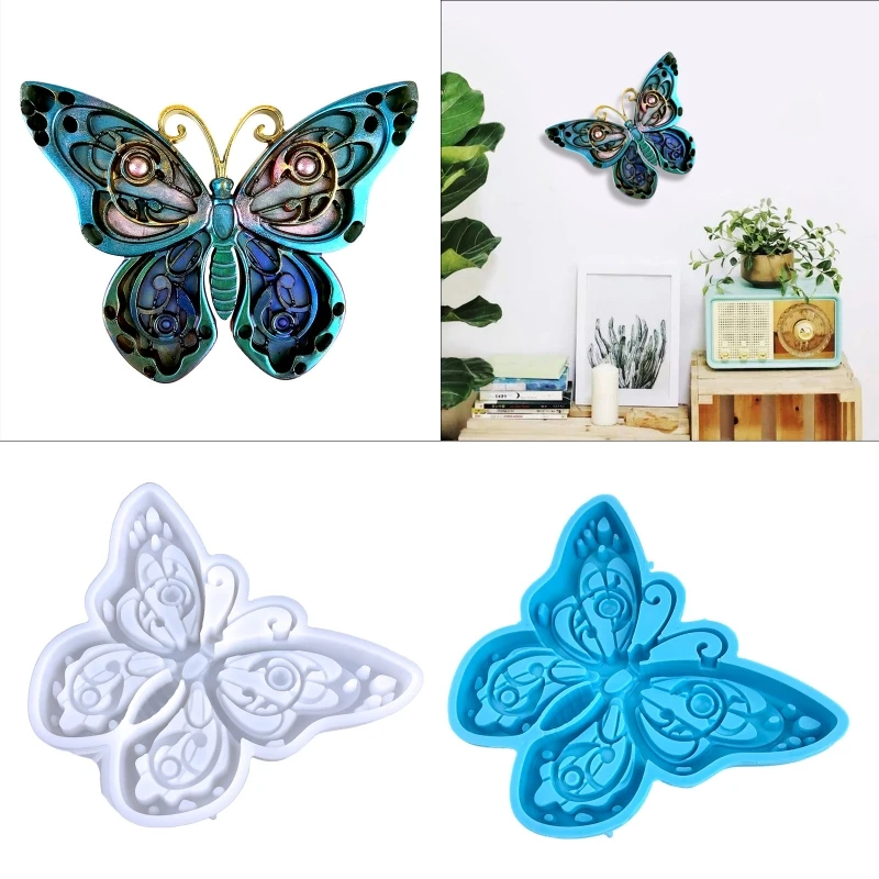 

Wall Hanging Resin Moulds Butterfly Silicone Moulds Stereo Epoxy Resin Mould for DIY Craft Valentine's Home Decoration