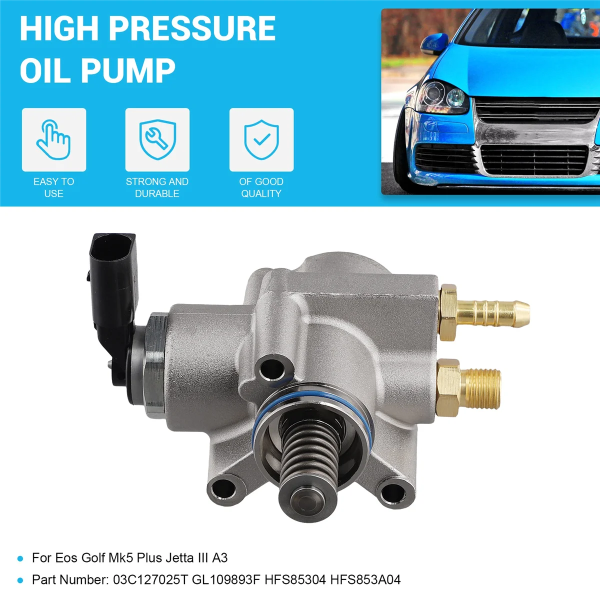 Масляный насос высокого давления 03C 127025 T GL 109893 F HFS85304 HFS853A04 для VW AUDI SKODA Eos Golf Mk5 Plus