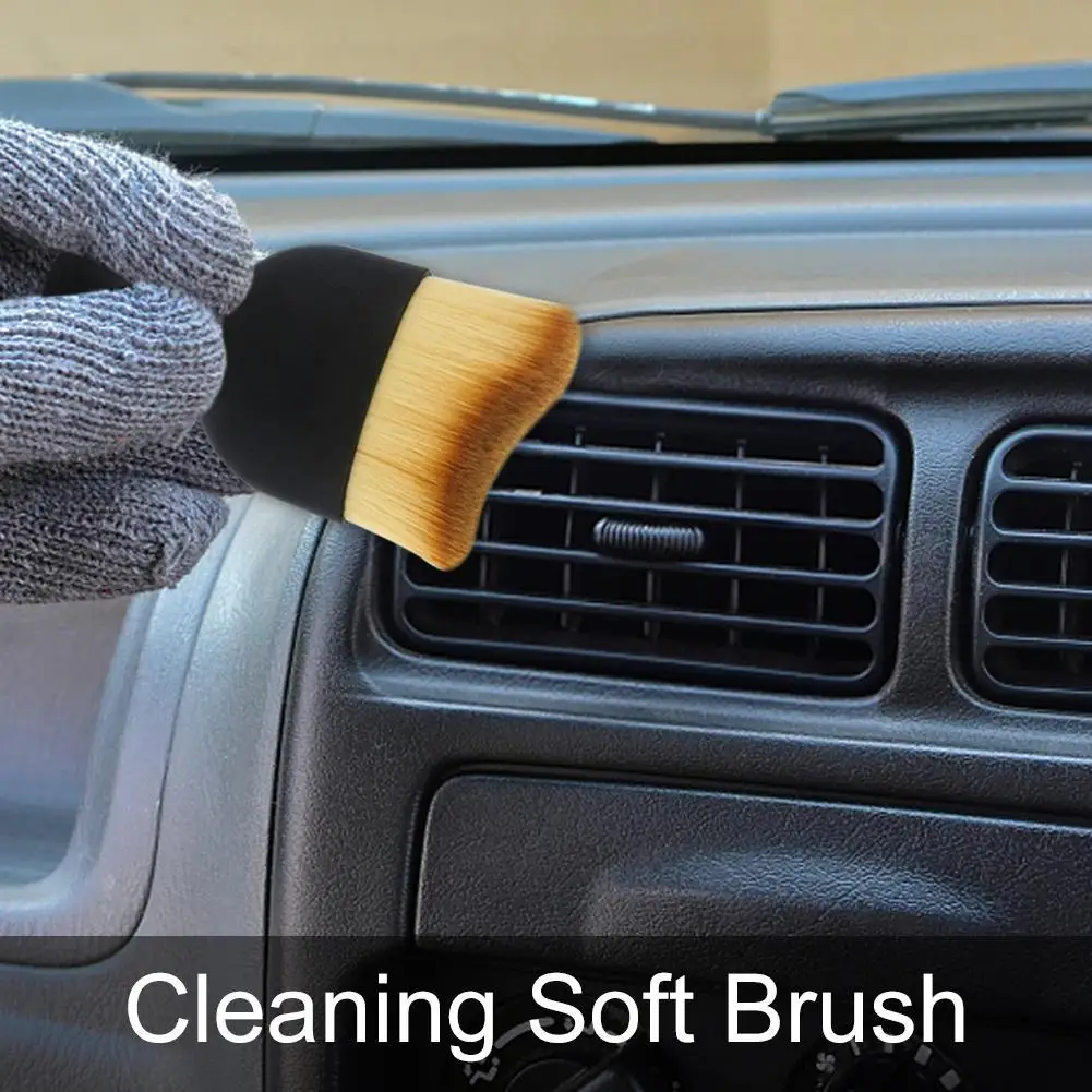 Car Interior Cleaning Soft Brush Dashboard Air Outlet Gap Dust Removal Home Office Detailing Clean Tools Auto Maintenance
