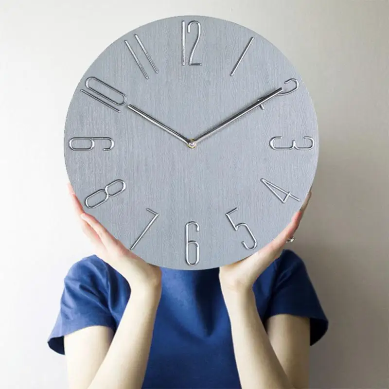 

Clear Number Large Wall Clocks Creative Simple Modern Design Frameless Wall Clocks Silent Movement Home Decoration