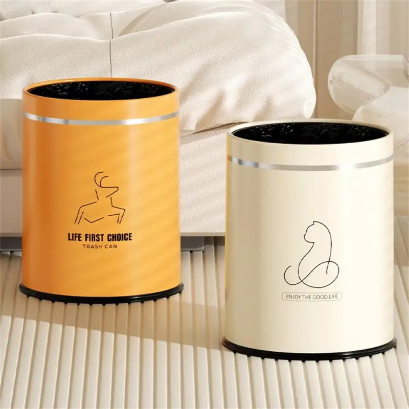 

Sanitary Living Room Trash Can Easy To Operate Trash Bag Garbage Can Household Products Useful Large Capacity Trash Can