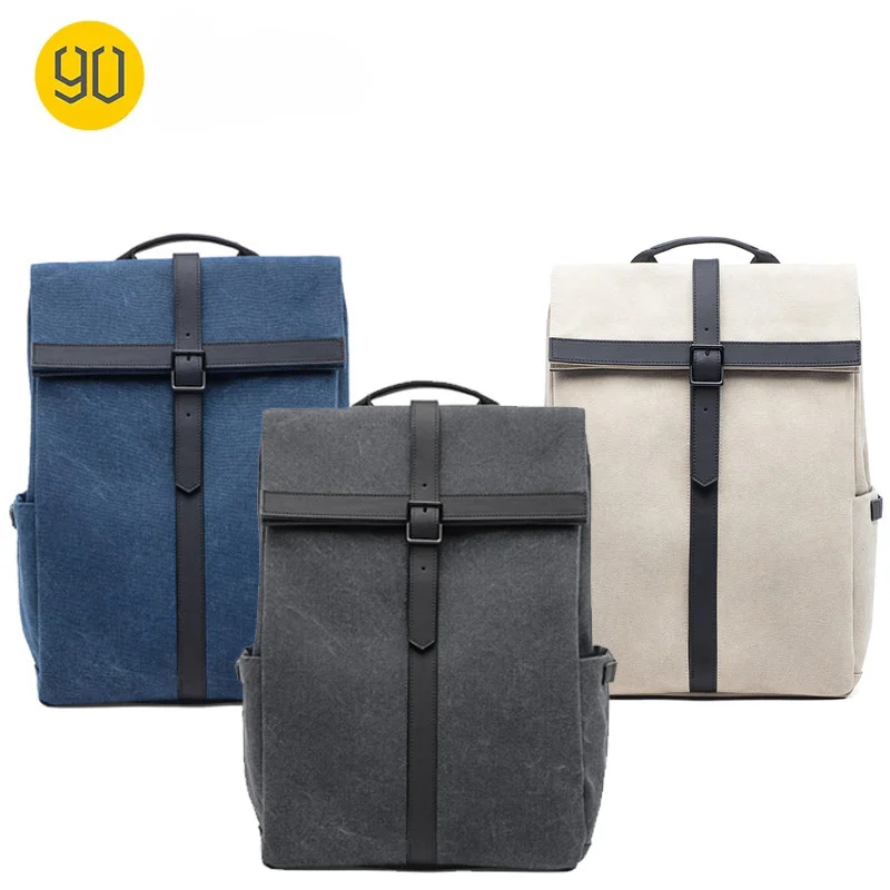 

90 NINETYGO Grinder Oxford Backpack Casual 15.6 Inch Laptop Bag British Style Bagpack for Men Women School Boys Girls UNISEX