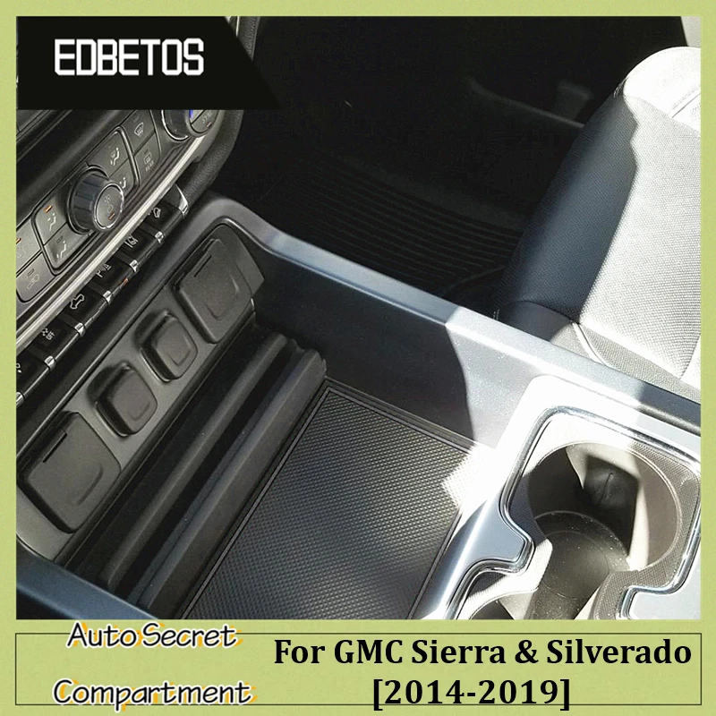 Центральная консоль крышка с секретным отсеком для Chevy GMC Silverado Sierra 1500 2500 2015 2016 2017