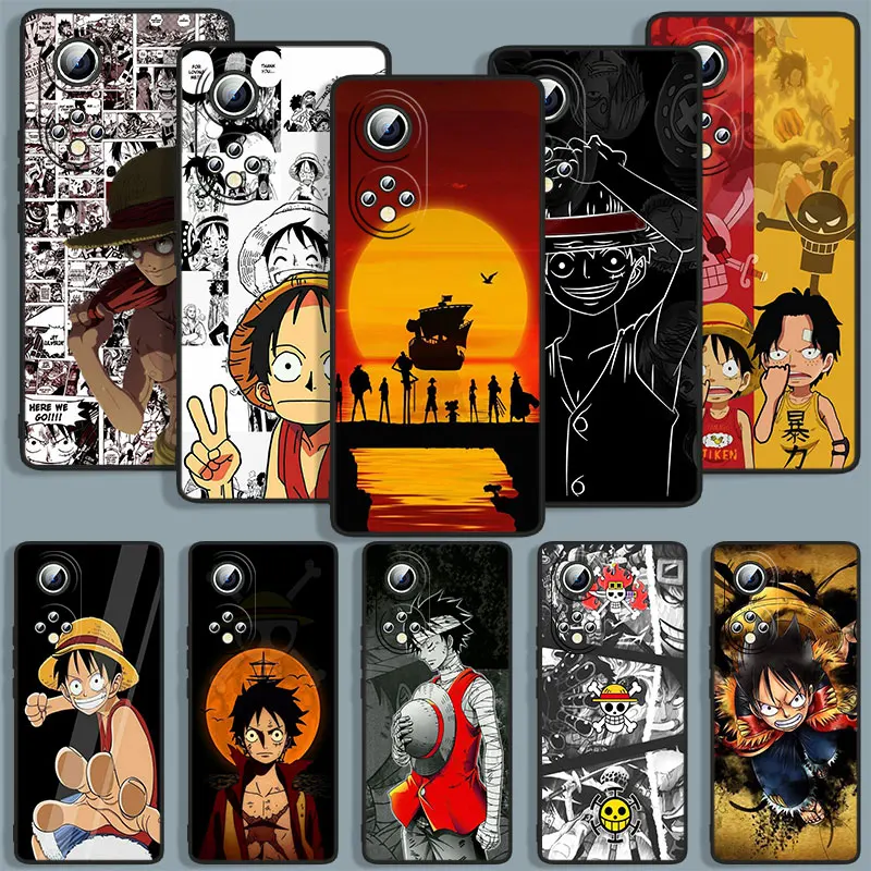 

Anime Ones Pieces D-Luffy Phone Case For Huawei Honor 10 10X 10i 20S V20 20 30 30i 30S X30 50 60 X8 70 Lite Pro Plus Black Cover