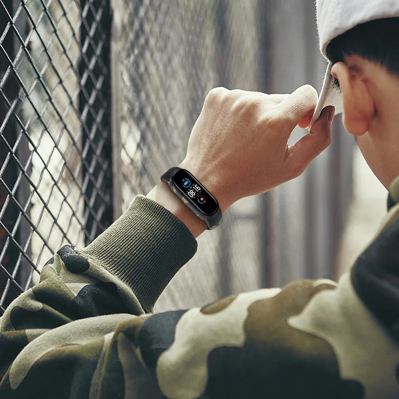 Strap For Xiaomi Mi Band 6 5 4 3 Silicone Wristband Bracelet Replacement Strap For MiBand 6 4 3 Colorful Wriststrap Bracelet 5 4