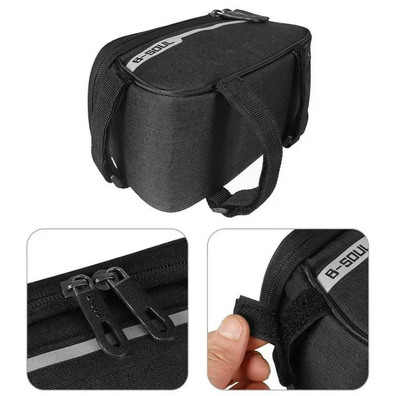 

MTB Road Bicycle Bag Front Frame Triangle Bag Bicycle Beam Bag Waterproof Mobile Phone Holder Pannier Bicycle Accessories