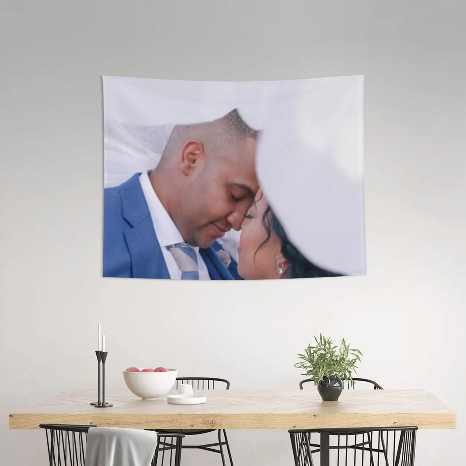 

Custom Your Picture Tapestry Wedding Party Hanging Decoration Personalized Wedding Gift