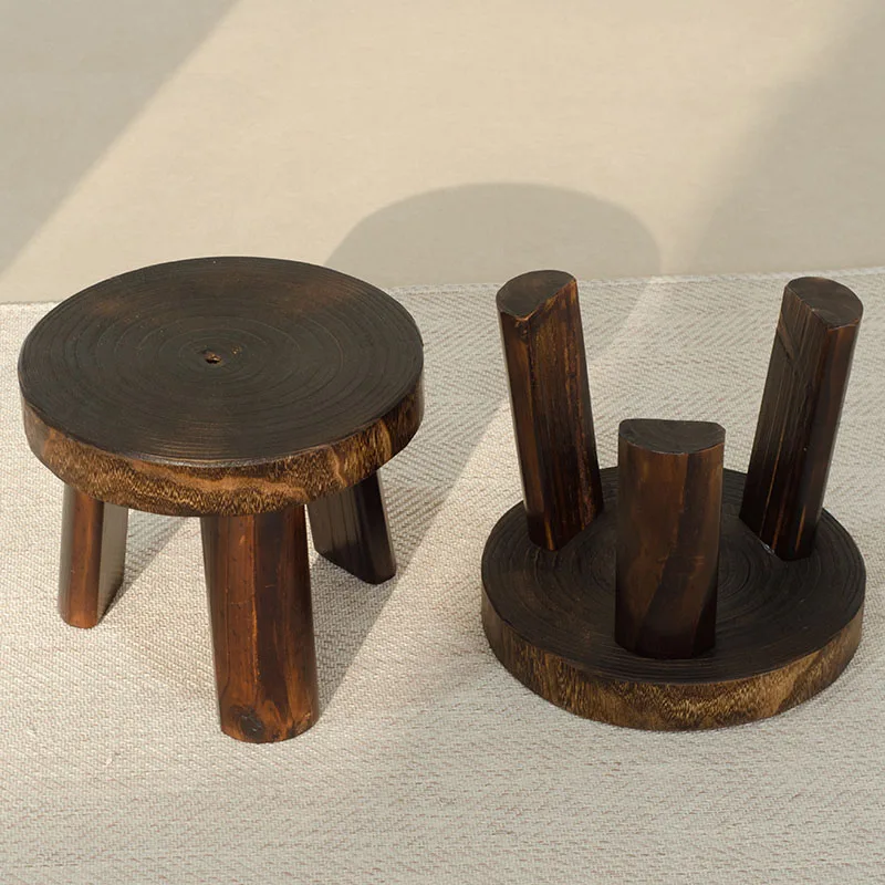 Съемные стулья из массива дерева с низкой подставкой для ног