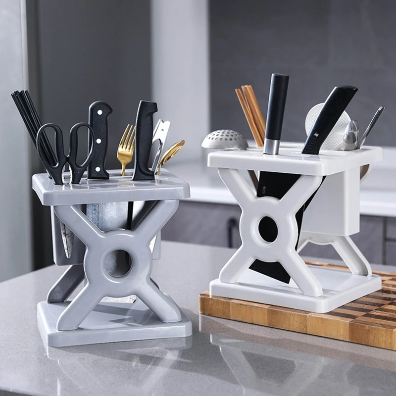 

Kitchen Cutlery Holder Knife Chopsticks Fork Spoon Multifunction Organizer for Home Kitchen Countertop Tableware Organizer Rack