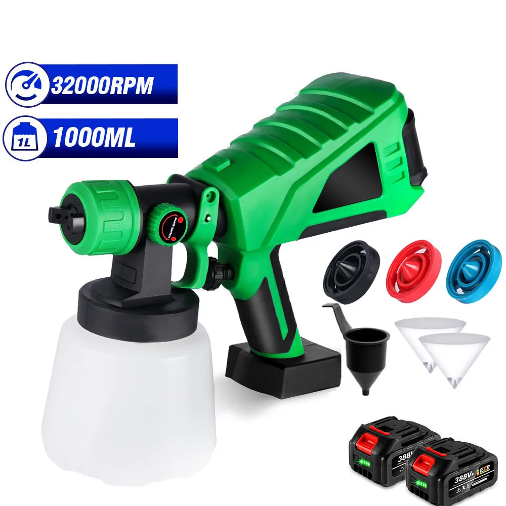 

Пистолет-распылитель Электрический Аккумуляторный с 3 насадками, 1000 мл