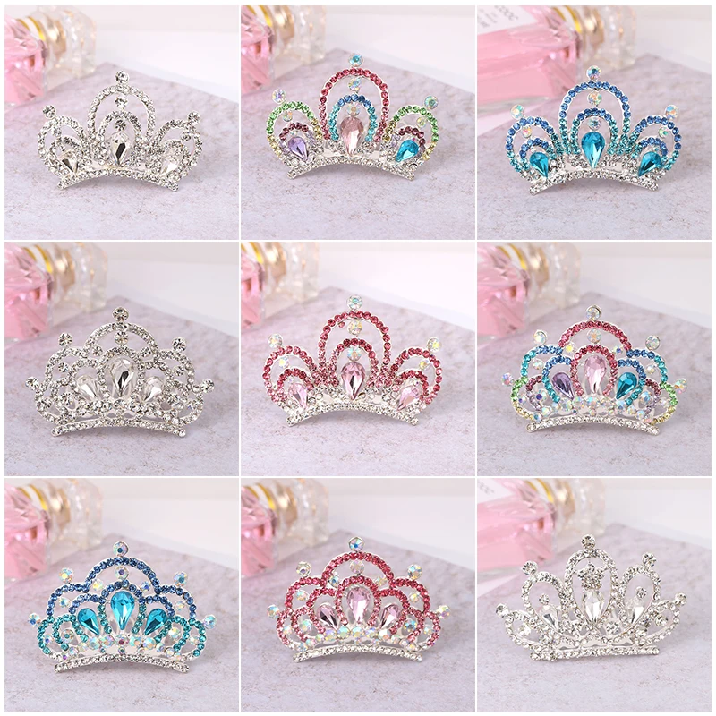 

Crown Hair Comb Children Tiara Headdress Headwear Cute Princess Crowns Hairband Headdress For Girls Kids Headband Accessorie