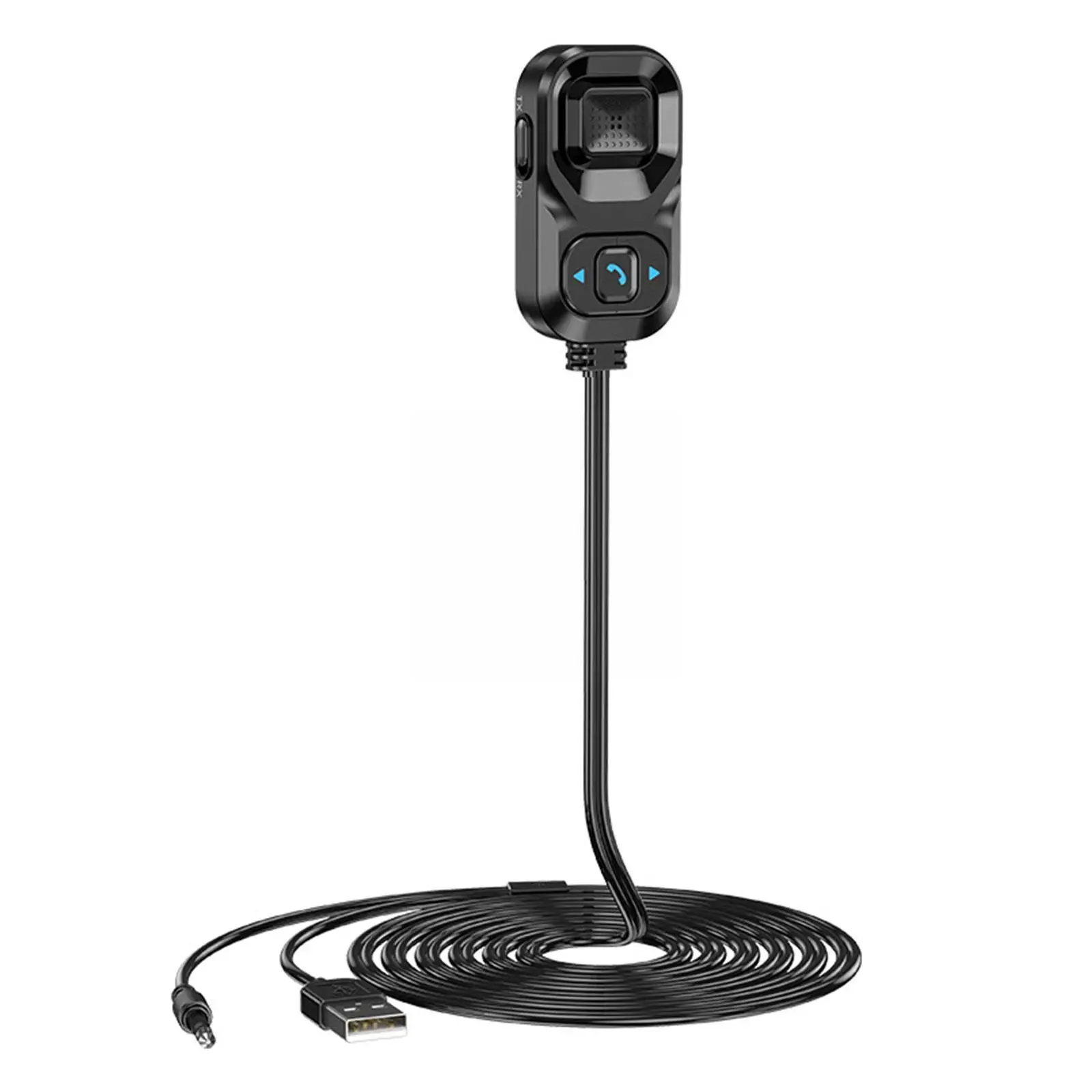 

Bluetooth Audio FM Transmitter Receiver 3.5MM AUX USB Bluetooth Car Kit Player Bass Handsfree Mp3 5.1 Adapter J0Q3