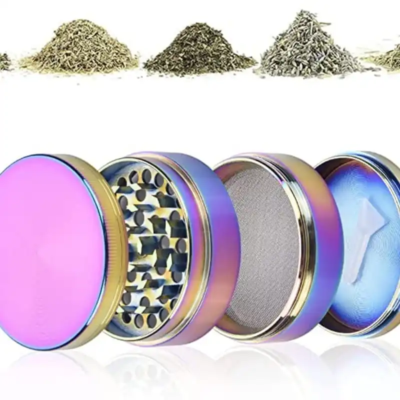 4-слойная 40 мм металлическая Бытовая табачная мельница из цинкового сплава